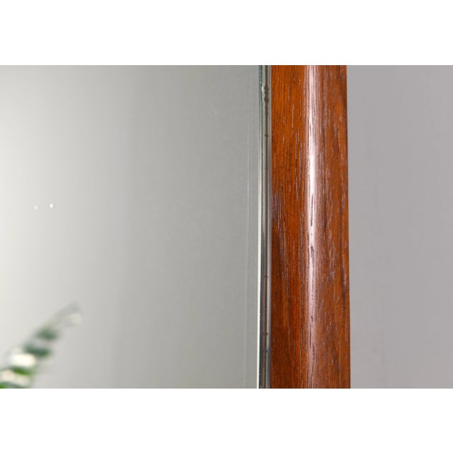 Italian Teak Wall Mirror by Mac Arredamenti, 1950s For Sale - Image 10 of 12