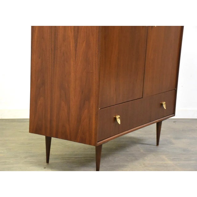 Walnut Armoire Dresser For Sale - Image 4 of 12