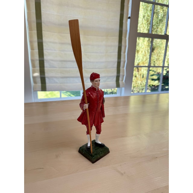 1910s 1910s Sitzendorf Dresden Porcelain 'Waterman Doggett Winner' For Sale - Image 5 of 7