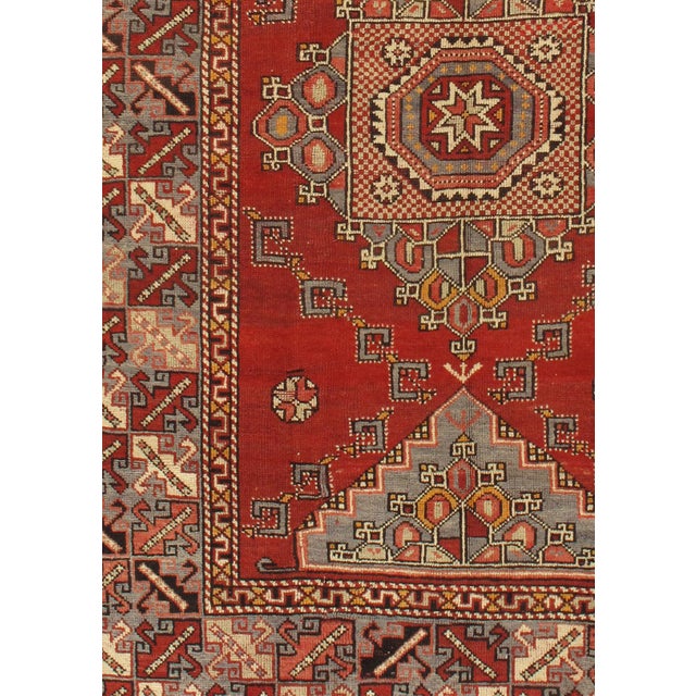 Red Vintage Red Turkish Oushak Area Rug 5'5 X 8'2 For Sale - Image 8 of 8