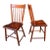 Mid 19th Century Bamboo-Turned Windsor Side Chairs With Single Board Seats, a Pair For Sale
