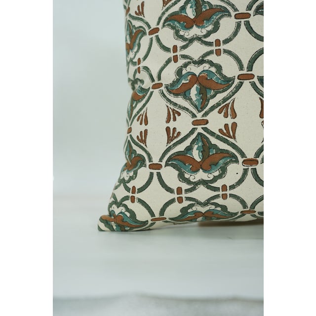 Block Printed Cushion Covers for Stylish Home Decor 12x20 Inch-Hridyavan For Sale - Image 4 of 5