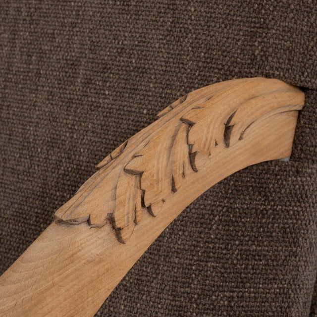 19th Century France Tan Wood Armchair For Sale - Image 9 of 11