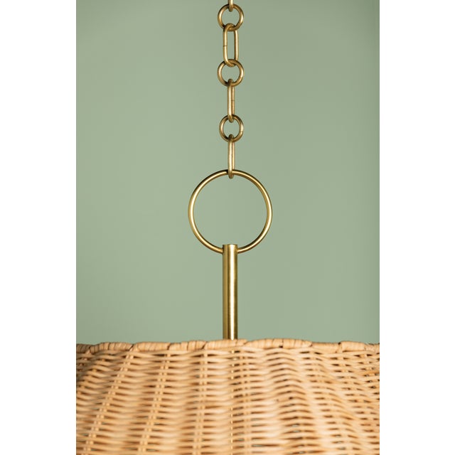 Mitzi Arwen 20 in. 4 Light Pendant in Aged Brass Finish For Sale - Image 13 of 13