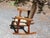 Vintage Mid Century Child Size Small Cane Rocking Chair Rocker For Sale - Image 9 of 14