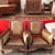 Wood 1970s A Pair of Hand Carved Mahogany & Leather Chairs For Sale - Image 7 of 7