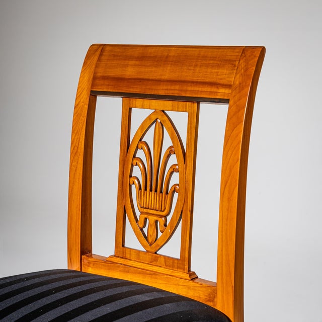 Wood 19th Century Biedermeier Dining Chairs, Set of 6 For Sale - Image 7 of 8