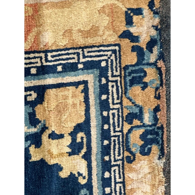 Textile Antique Chinese Cotton and Wool Rug For Sale - Image 7 of 18