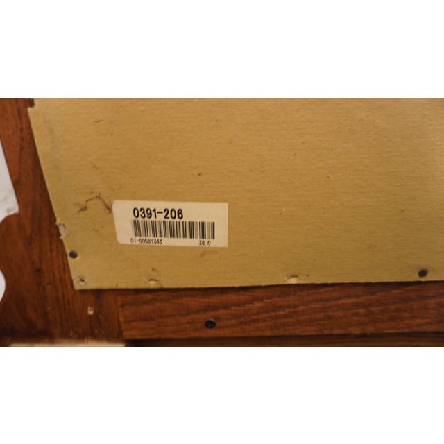 Wood Lexington Furniture Victorian Sampler Collection Quarter Sawn Oak 49" Mirror 391-206 For Sale - Image 7 of 7