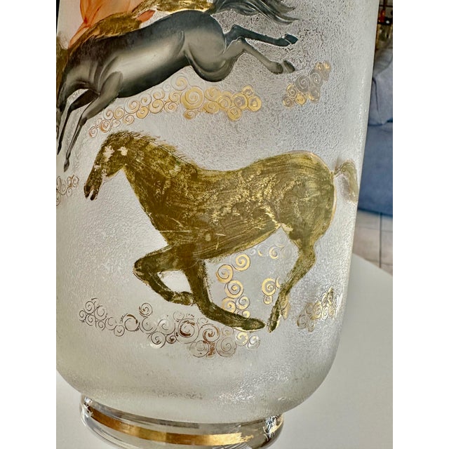 Mid-Century Culver "Wild Horses" or "Ming" Pattern Ice Bucket Cooler For Sale - Image 13 of 17