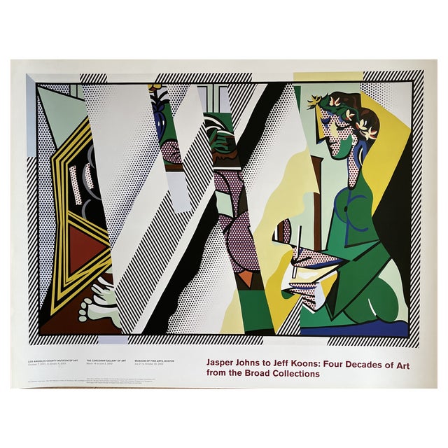 Roy Lichtenstein, Nude, Reflections on Interior with Girl Drawing, 1990, Paper For Sale