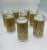 Mid Century Vintage Drinking Glasses With Reed/Wood Design Set of 8 For Sale In Nashville - Image 6 of 6