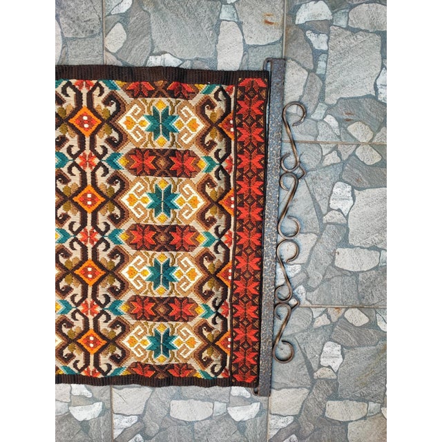 Vintage Tapestry Kilim in Wool, 1970s For Sale - Image 3 of 8