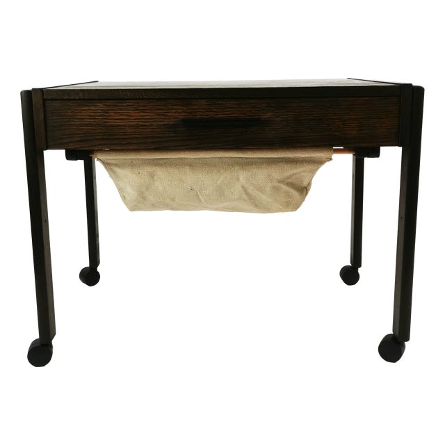 Modernist Mobile Side Table, Denmark, 1960s For Sale
