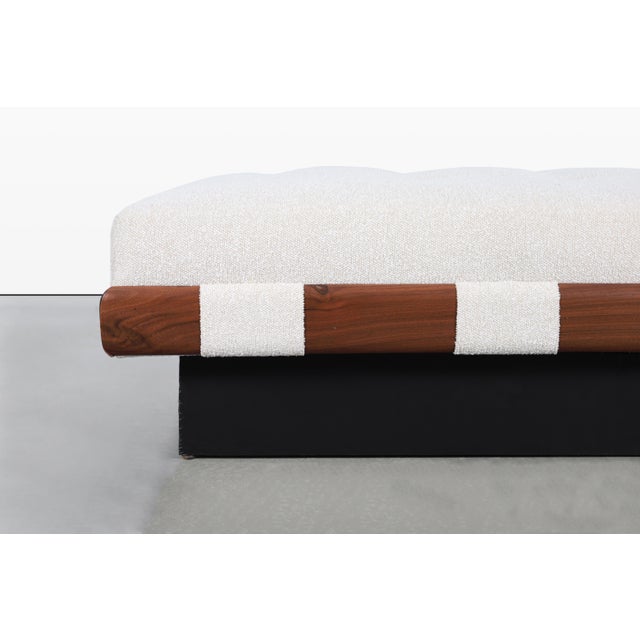 Craft Associates Mid-Century Modern Walnut Daybed / Bench by Adrian Pearsall, 1960s For Sale - Image 4 of 13