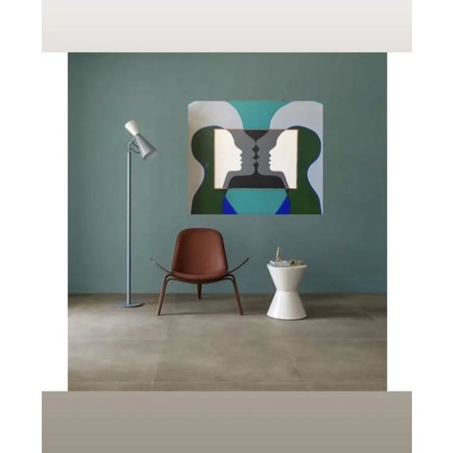 Marie Bec, Composition, 2022, Mixed Media & Acrylic on Canvas For Sale - Image 6 of 7