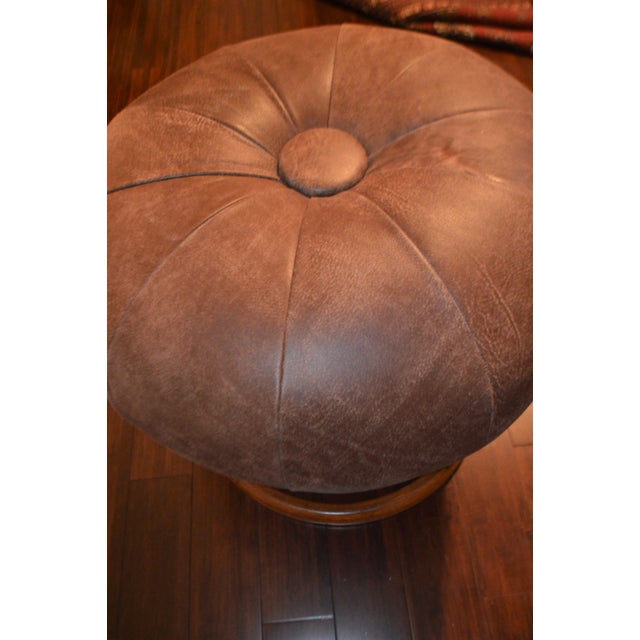 1950s Vintage Bentwood Swivel Stool For Sale - Image 4 of 10