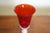 Italian Ruby Red Murano Art Glass Chalice With Gold Aventurine Stem 1970s For Sale In New York - Image 6 of 8