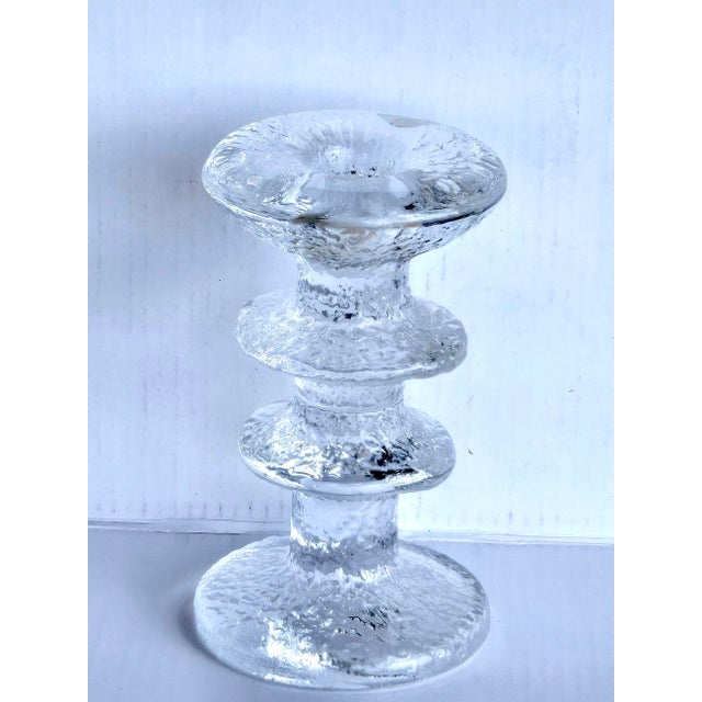 1970s Art Glass Candlestick Designed by Timo Sarpaneva for Iitala For Sale In Miami - Image 6 of 11