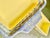 Canary Yellow 1930s Henriot Quimper French Faience Soleil Yellow Rectangular Covered Butter Dish For Sale - Image 8 of 12