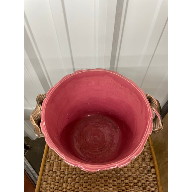 19th Century Antique Majolica Planter/Cache Pot For Sale - Image 5 of 5