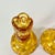 Amber Antique Art Deco Boho Chic Hollywood Regency Depression Era Amber Starbust Candle Holders - A Pair For Sale - Image 8 of 11