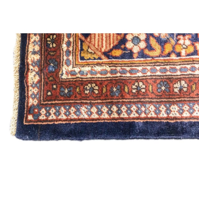 Antique Persian Dabir Kashan Manchester Rug 5' x 6'11'' Chairish