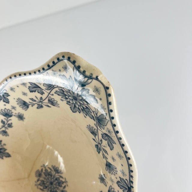 Blue Estrées Plate from U&C Sarreguemines, 1900 For Sale - Image 6 of 11