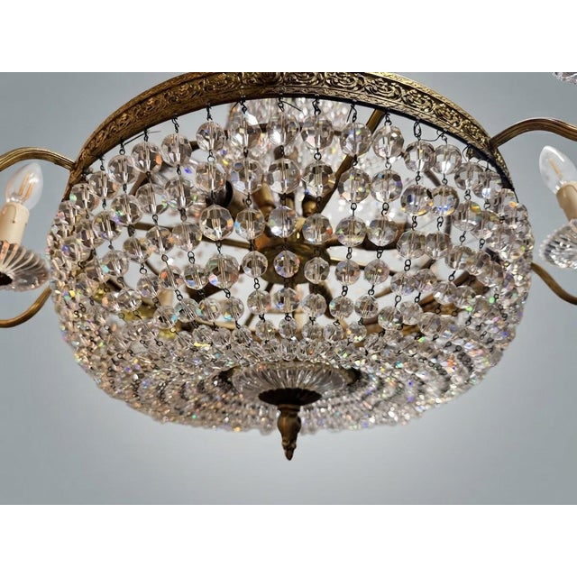 Traditional Large French Empire Style Chandelier, 20th Century For Sale - Image 3 of 7