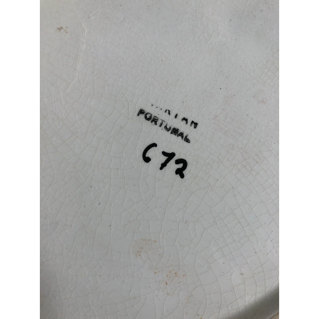 Mid-Century Modern Mid Century White Ceramic Owl Umbrella Stand For Sale - Image 3 of 8