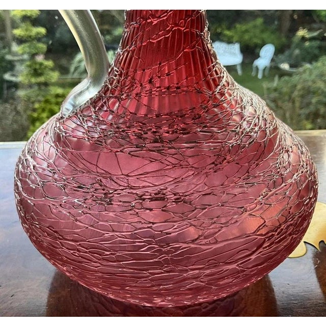 Gold Antique Rosa Chine Claret Jugs Ewers from Loetz, 1890, Set of 2 For Sale - Image 8 of 15