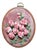 3d Rose Stumpwork Embroidery Art, Framed Botanical Sculpture, Handmade Floral Wall Decor For Sale