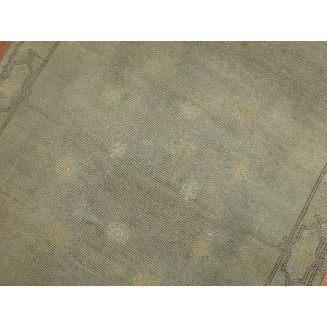 Textile Vintage Zabihi Collection Gray Turkish Rug - 3'8" x 6'6" For Sale - Image 7 of 12