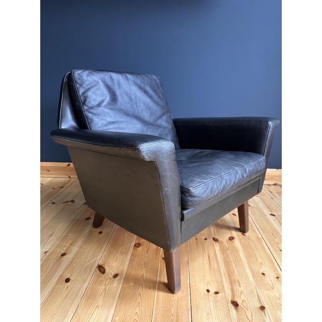 Mid-Century Danish Leather Lounge Chair, 1964 For Sale - Image 10 of 13