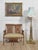 Painted Satinwood and Caned Settee, 1890s For Sale - Image 9 of 10