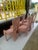 Rose Trend Line Post Modern Dining Chairs in Dusty Rose For Sale - Image 8 of 9