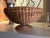 Late 20th Century Vintage Woven Natural Fiber Pedestal Bowl Basket For Sale - Image 5 of 11