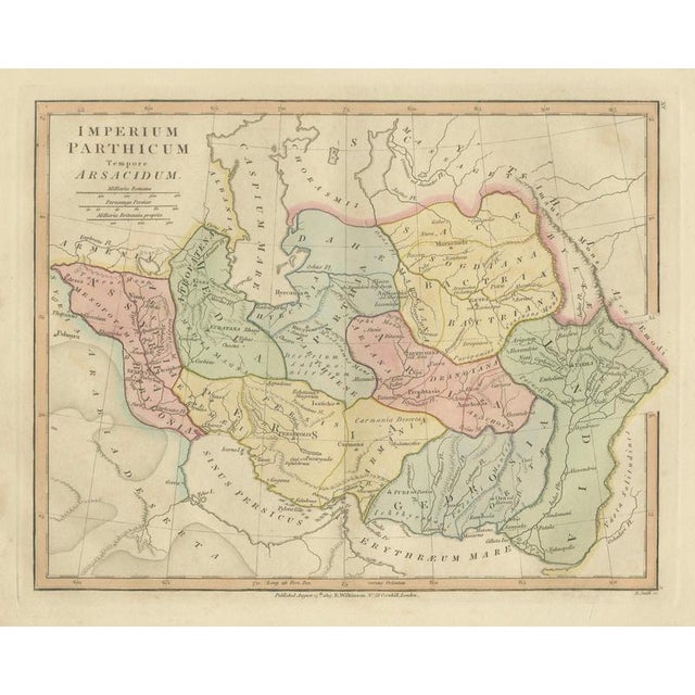 Parthian Empire Map of Arsacid Middle East and Bactria from Wilkinson, London, 1817 For Sale - Image 9 of 9