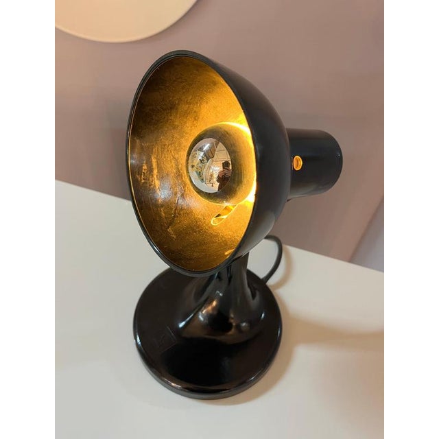 Black Bakelite Table Lamp from PGH For Sale - Image 5 of 11