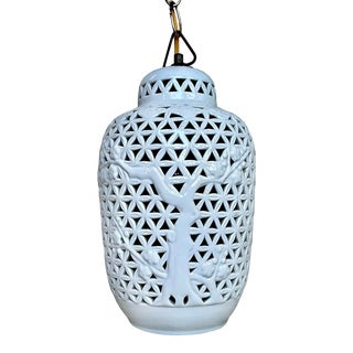 1960s Blanc De Chine Pendant Light For Sale