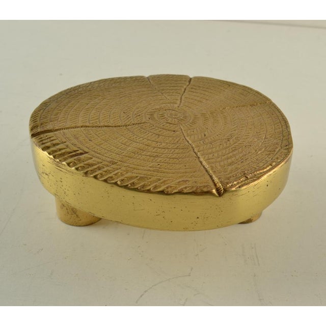 Brutalist Round Bronze Door Handle in the Ssyle of Ado Chale, 1970s For Sale - Image 4 of 8