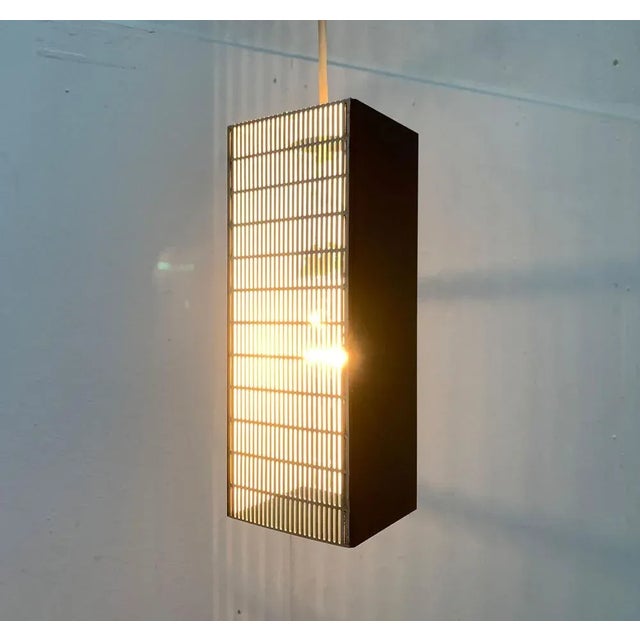 Metal Mid-Century German Minimalist Perforated Metal Pendant Lamp, 1960s For Sale - Image 7 of 18