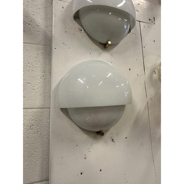 1960s Mania Glass Wall Lights by Vico Magistretti for Artemide, 1960s, Set of 2 For Sale - Image 5 of 9