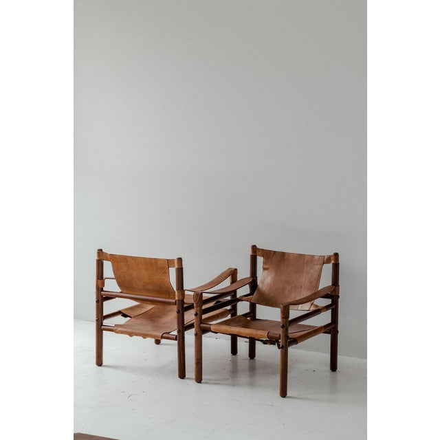 Modern Safari Easy Chairs, Denmark, 1960s, Set of 2 For Sale - Image 3 of 7