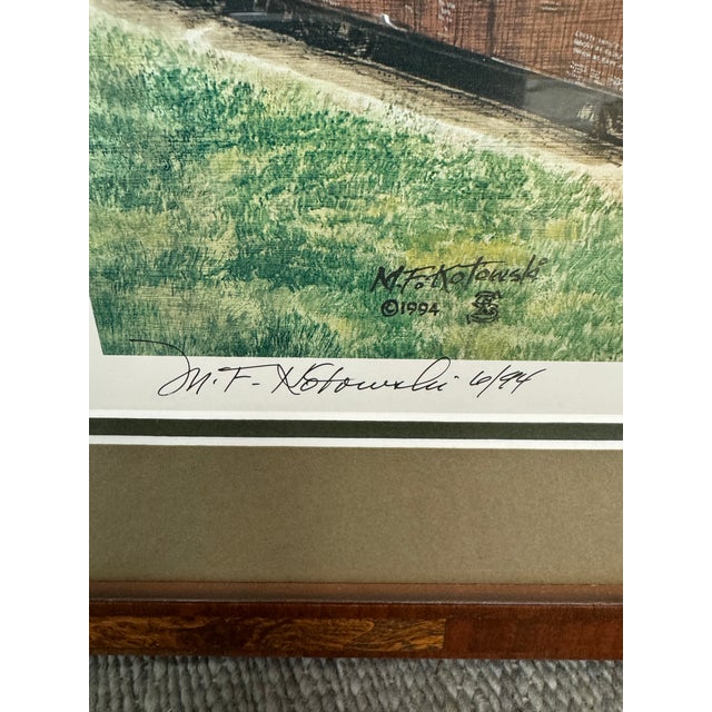 M F Kotowski Santa Rosa Train Yard Print, Framed For Sale - Image 11 of 12