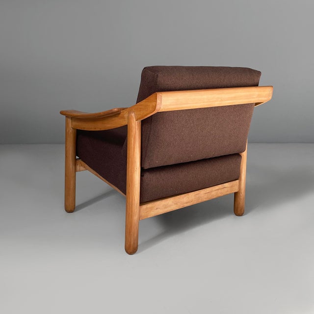 Cassina Mid-Century Modern Italian Loden Armchair by Vico Magistretti for Cassina, 1960s For Sale - Image 4 of 18
