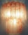 Murano Glass Tube Wall Sconces with 13 Pink Alabster Glass Tube, 1990s, Set of 2 For Sale - Image 16 of 17