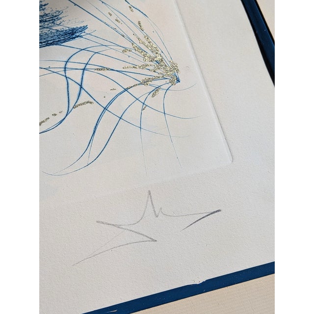 Salvador Dali, The Kiss, 1971, Etching & Stencil with Gold Foil on Arches Paper For Sale - Image 10 of 15