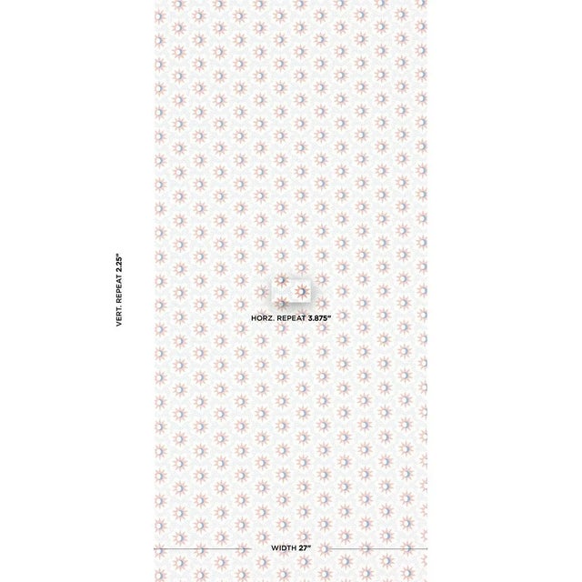 The lively starbursts and crescent moons of Lucie wallpaper add celestial charm to any scheme. Use this graphic small-...