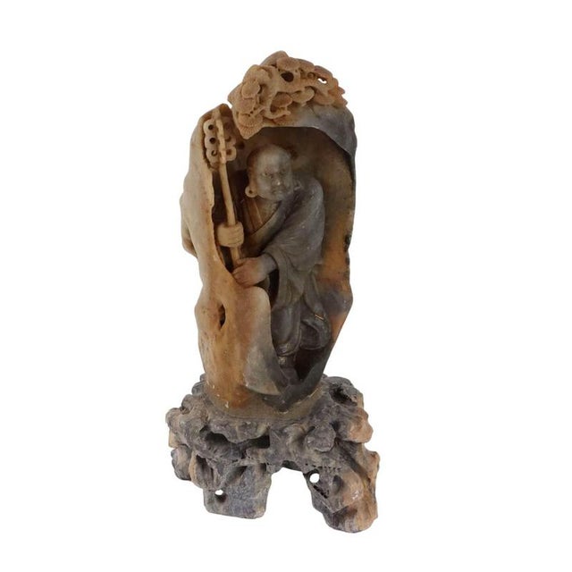 Lohan Figure in Soapstone For Sale - Image 11 of 11